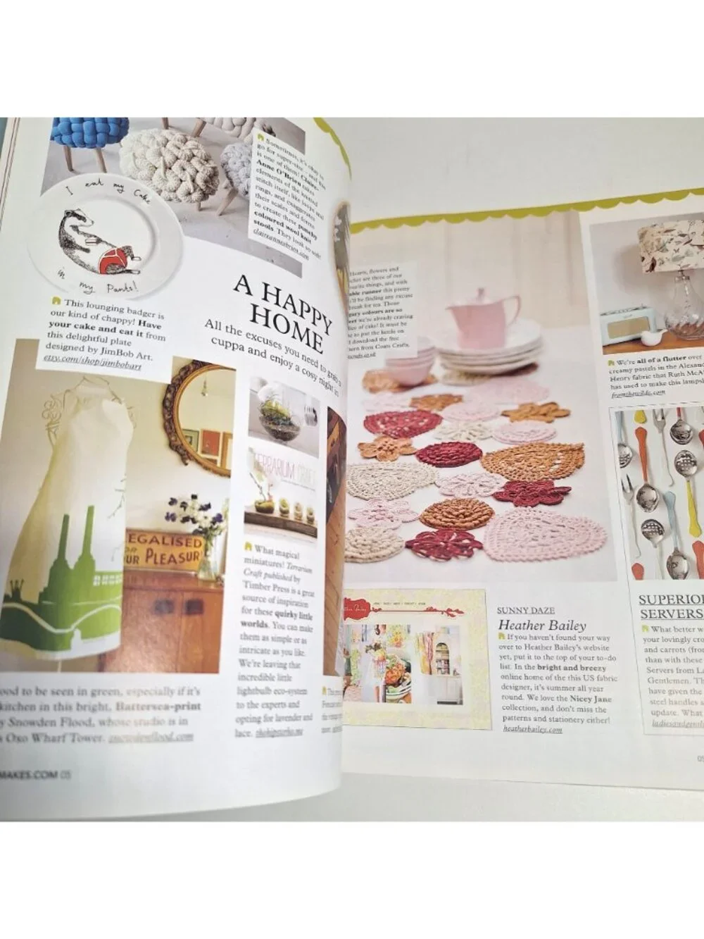 Mollie Makes UK Magazine Issue 5 2011 Crochet Vegetables Linen Kit Retro Craft - Picture 8 of 13